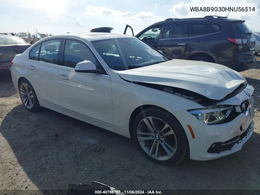 2017 BMW 330I VIN: WBA8B9G30HNU56514 Lot: 40796707