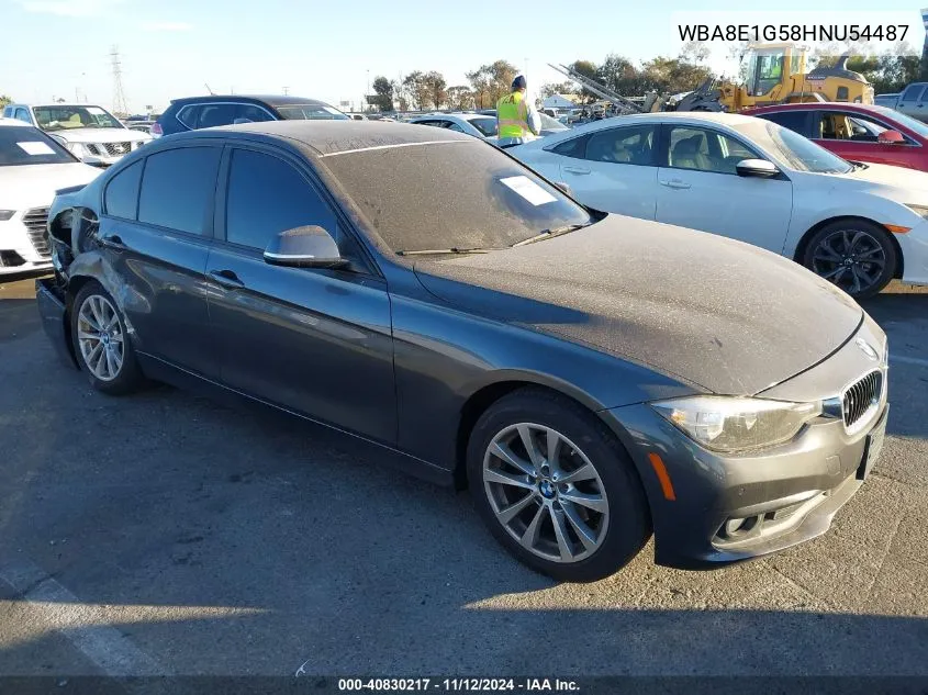 2017 BMW 320I VIN: WBA8E1G58HNU54487 Lot: 40830217