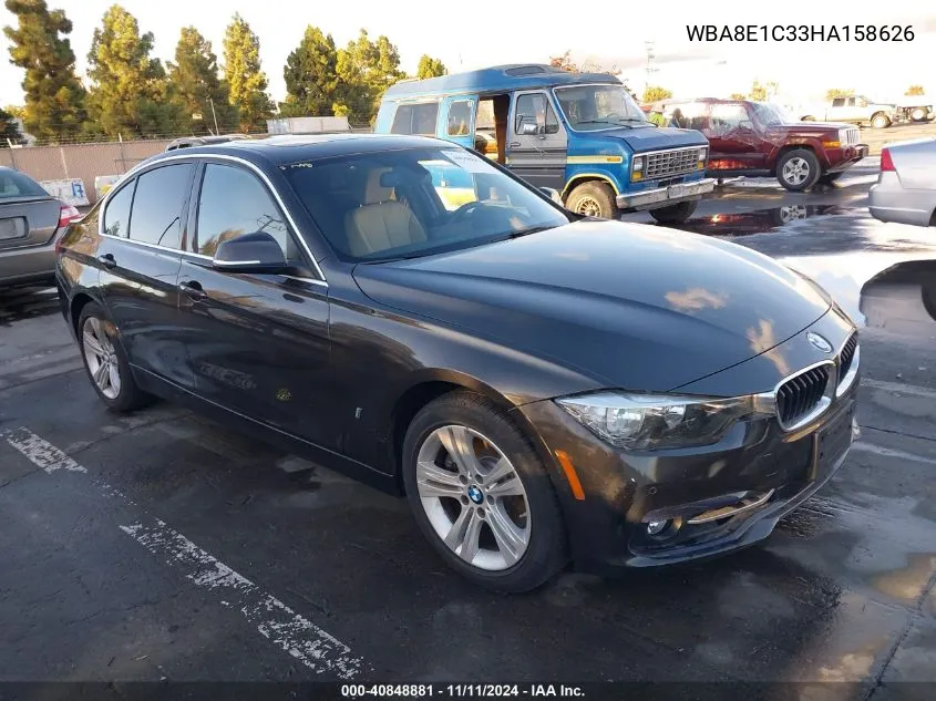 2017 BMW 330E Iperformance VIN: WBA8E1C33HA158626 Lot: 40848881