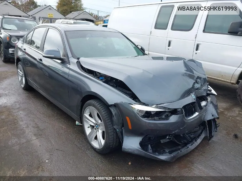 2017 BMW 320I VIN: WBA8A9C55HK619993 Lot: 40887620