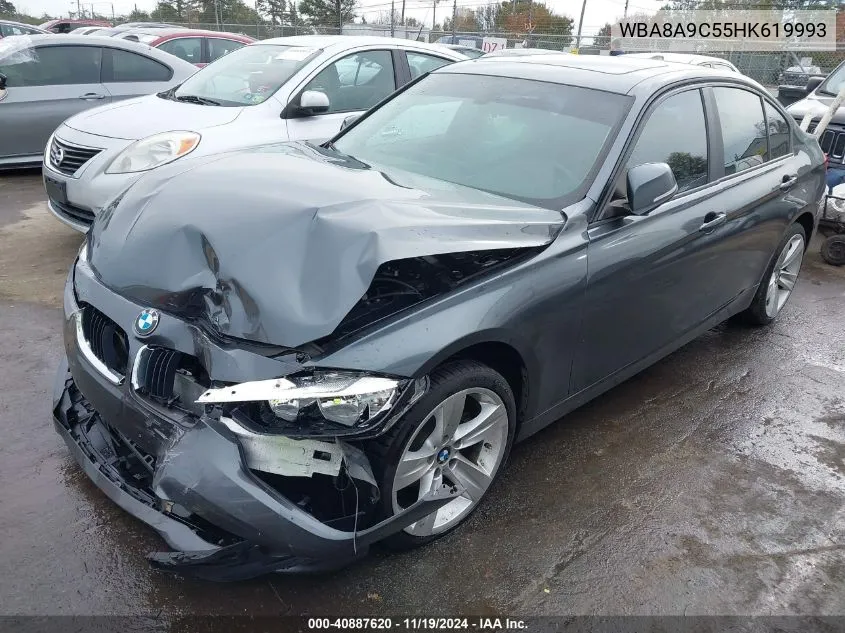 2017 BMW 320I VIN: WBA8A9C55HK619993 Lot: 40887620