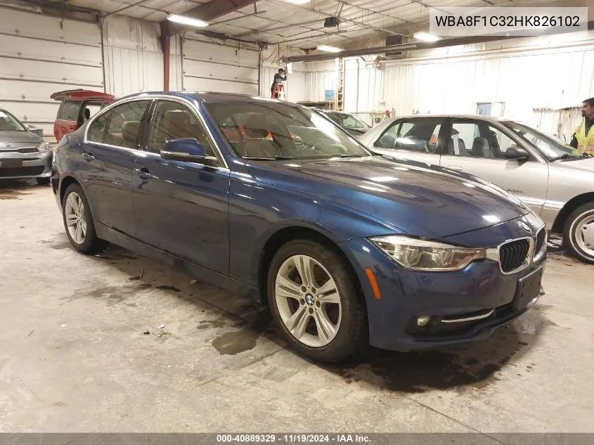 2017 BMW 328D xDrive VIN: WBA8F1C32HK826102 Lot: 40889329