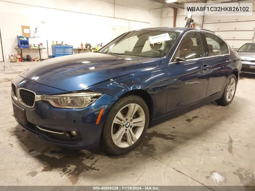 2017 BMW 328D xDrive VIN: WBA8F1C32HK826102 Lot: 40889329