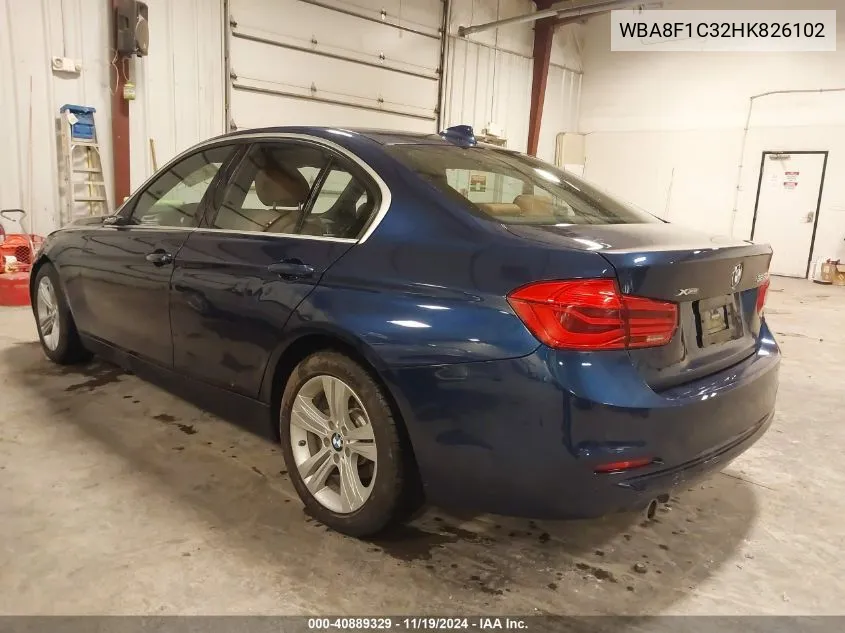 2017 BMW 328D xDrive VIN: WBA8F1C32HK826102 Lot: 40889329