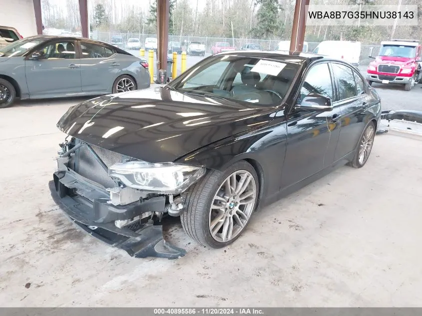 2017 BMW 340I xDrive VIN: WBA8B7G35HNU38143 Lot: 40895586