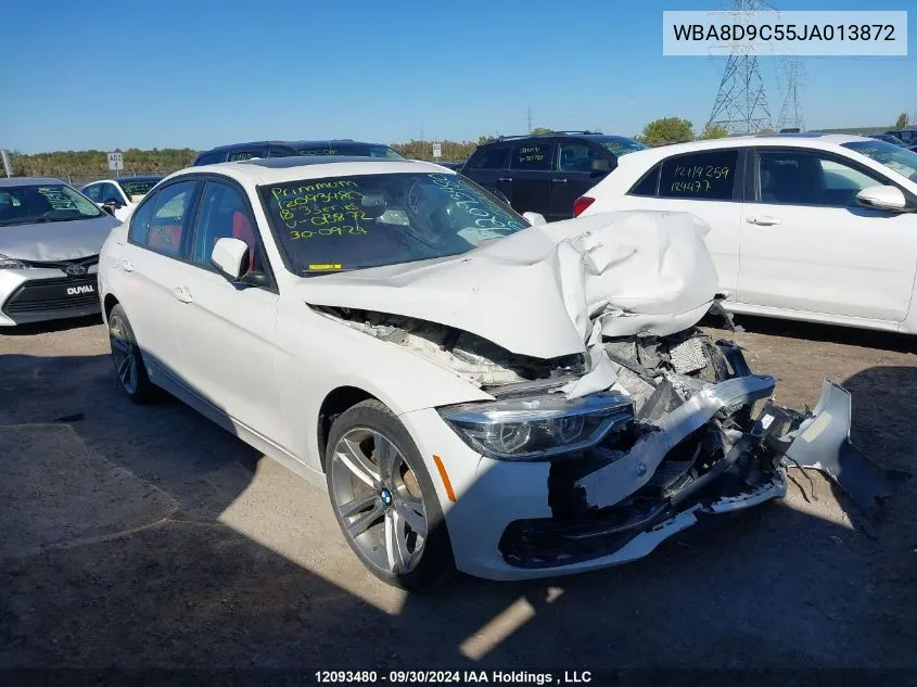 2018 BMW 3 Series VIN: WBA8D9C55JA013872 Lot: 12093480