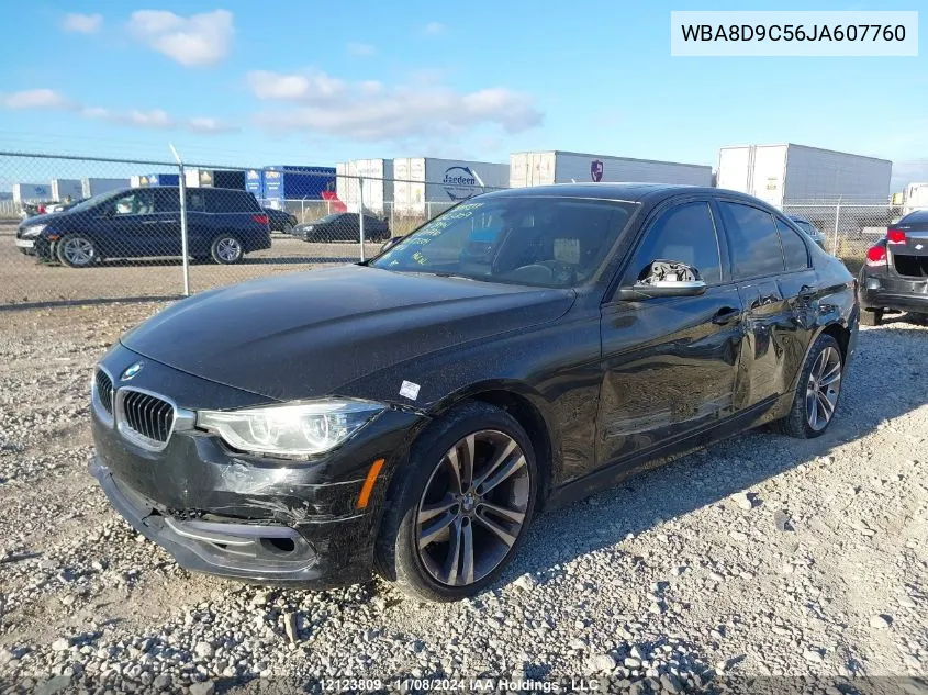 2018 BMW 3 Series VIN: WBA8D9C56JA607760 Lot: 12123809