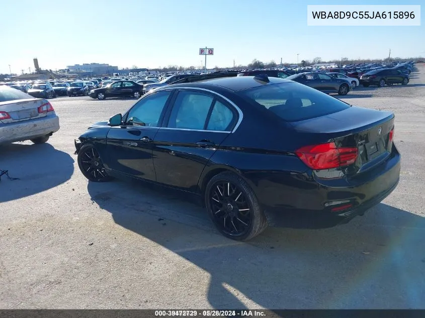 2018 BMW 330I xDrive VIN: WBA8D9C55JA615896 Lot: 39472729