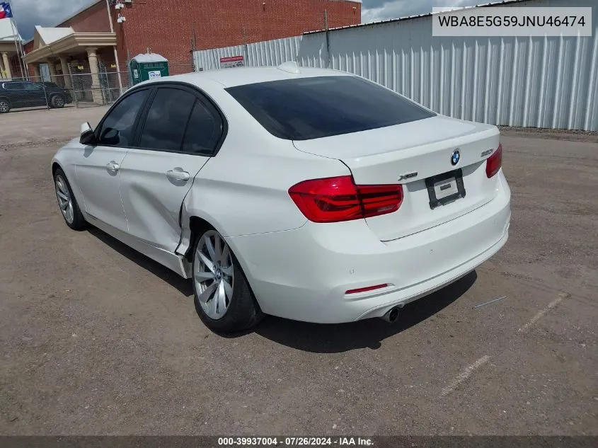 2018 BMW 320I xDrive VIN: WBA8E5G59JNU46474 Lot: 39937004