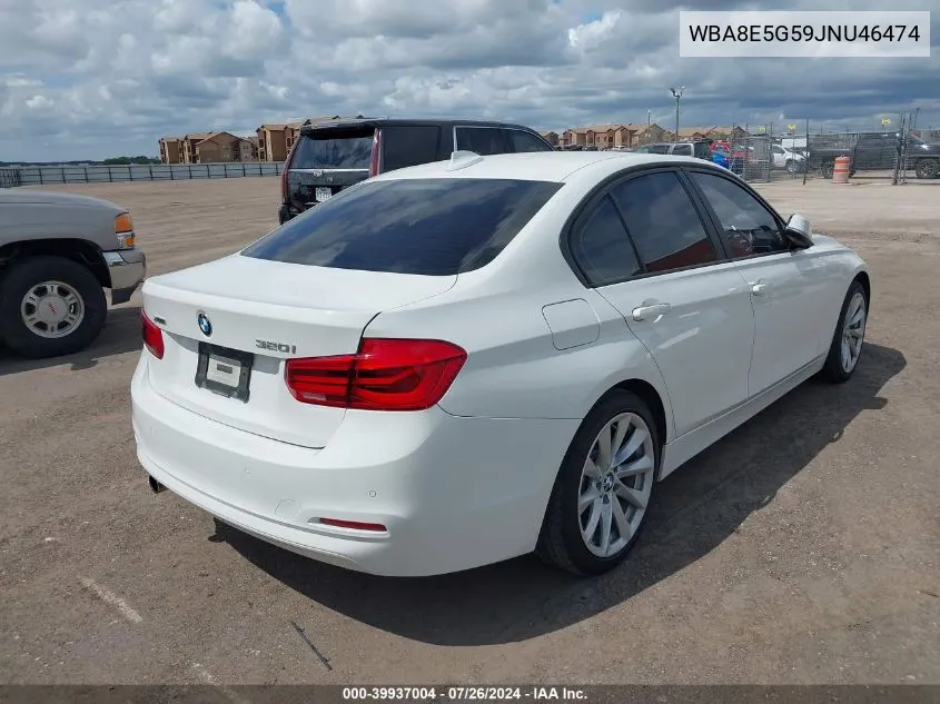 2018 BMW 320I xDrive VIN: WBA8E5G59JNU46474 Lot: 39937004