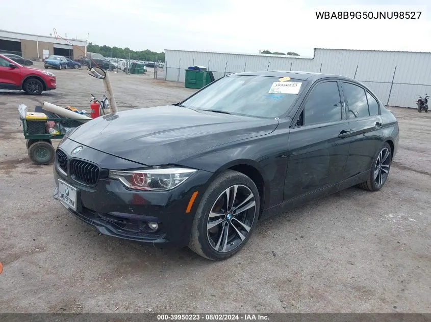 2018 BMW 330I VIN: WBA8B9G50JNU98527 Lot: 39950223