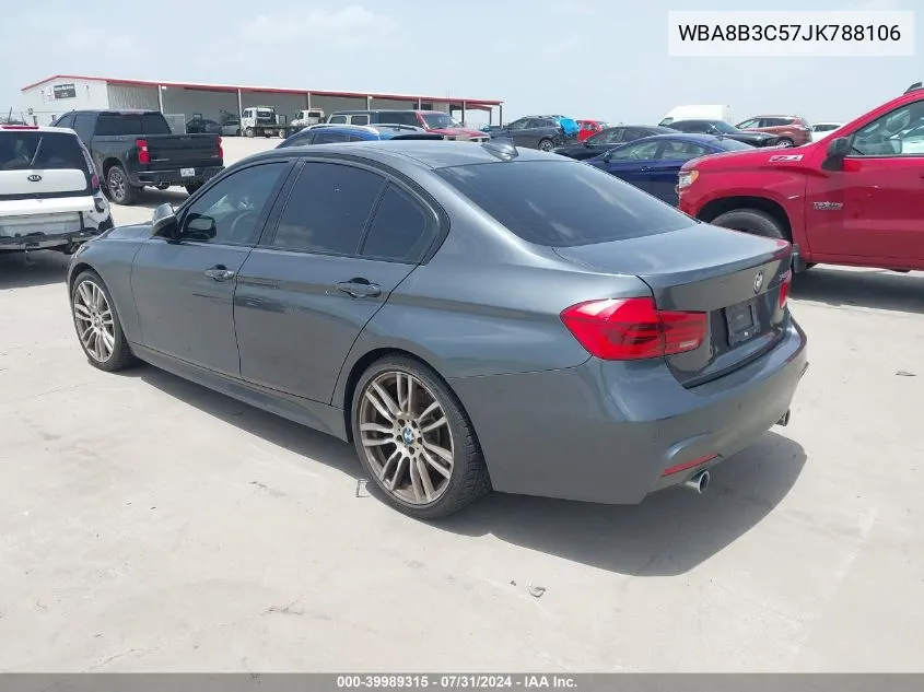 2018 BMW 340I VIN: WBA8B3C57JK788106 Lot: 39989315