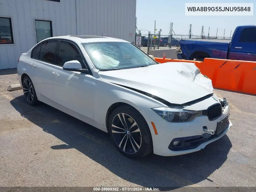 2018 BMW 330I VIN: WBA8B9G55JNU95848 Lot: 39989382