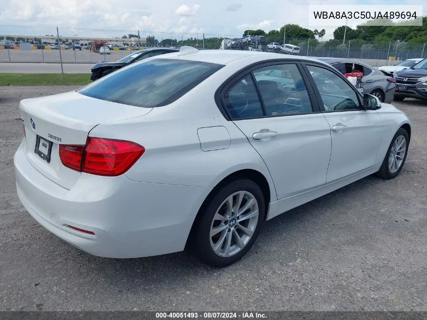 2018 BMW 320I xDrive VIN: WBA8A3C50JA489694 Lot: 40051493