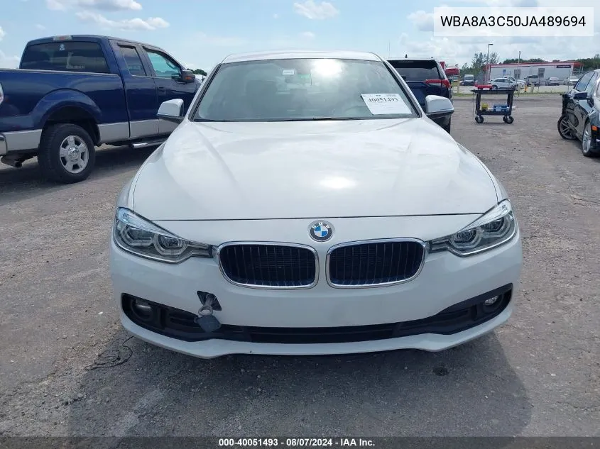 2018 BMW 320I xDrive VIN: WBA8A3C50JA489694 Lot: 40051493