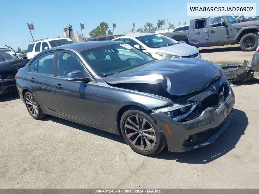 2018 BMW 320I VIN: WBA8A9C53JAD26902 Lot: 40124374