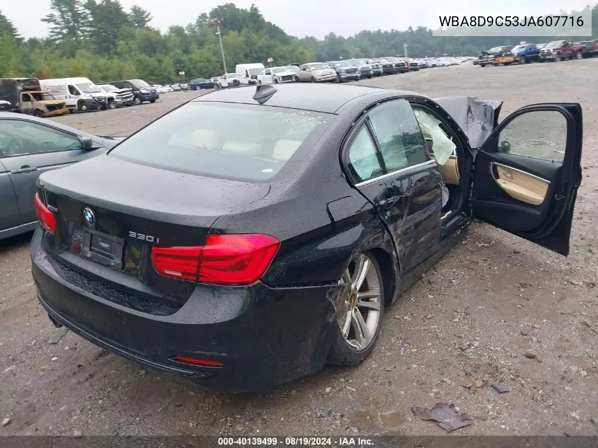 2018 BMW 330I xDrive VIN: WBA8D9C53JA607716 Lot: 40139499