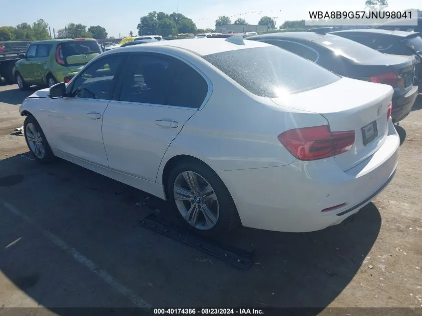 2018 BMW 330I VIN: WBA8B9G57JNU98041 Lot: 40174386