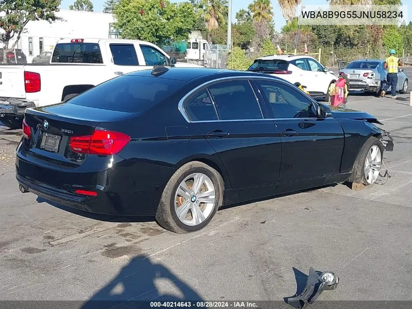 2018 BMW 330I VIN: WBA8B9G55JNU58234 Lot: 40214643