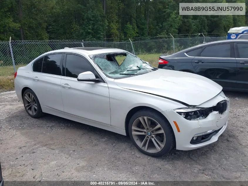 2018 BMW 330I VIN: WBA8B9G55JNU57990 Lot: 40215791