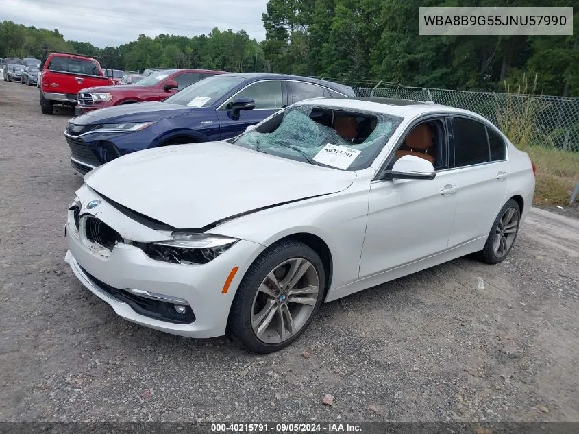 2018 BMW 330I VIN: WBA8B9G55JNU57990 Lot: 40215791