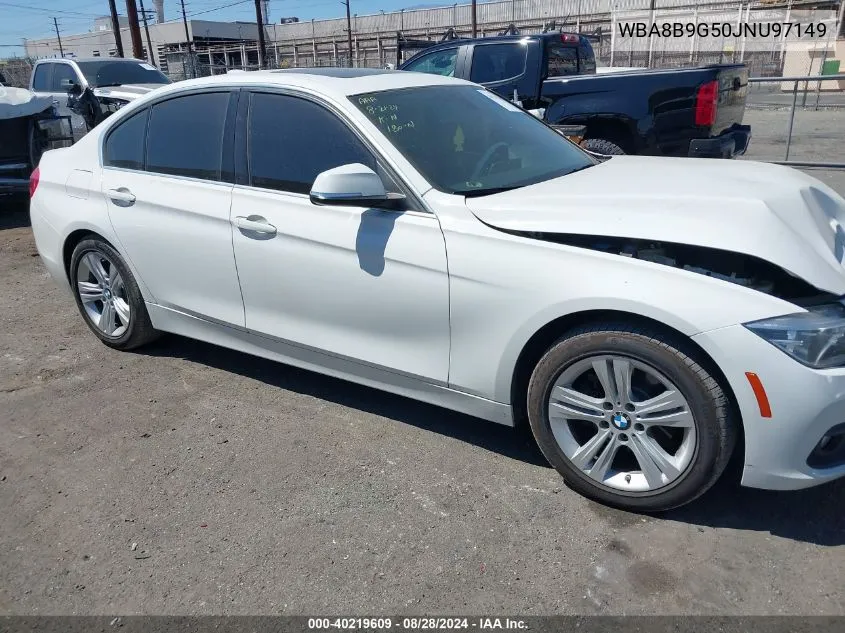 2018 BMW 330I VIN: WBA8B9G50JNU97149 Lot: 40219609