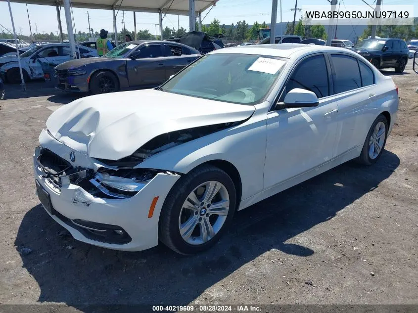 2018 BMW 330I VIN: WBA8B9G50JNU97149 Lot: 40219609