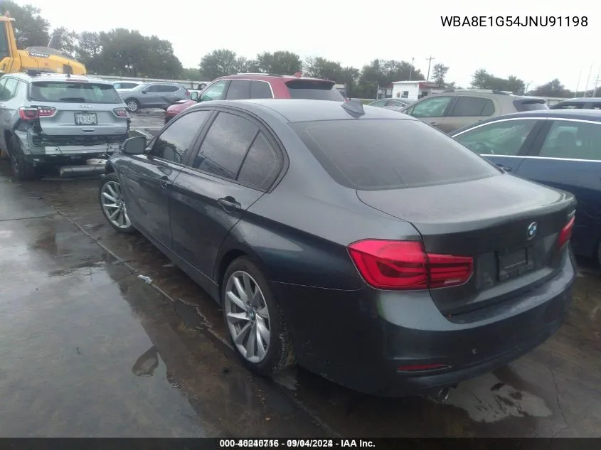 2018 BMW 320I VIN: WBA8E1G54JNU91198 Lot: 40240716