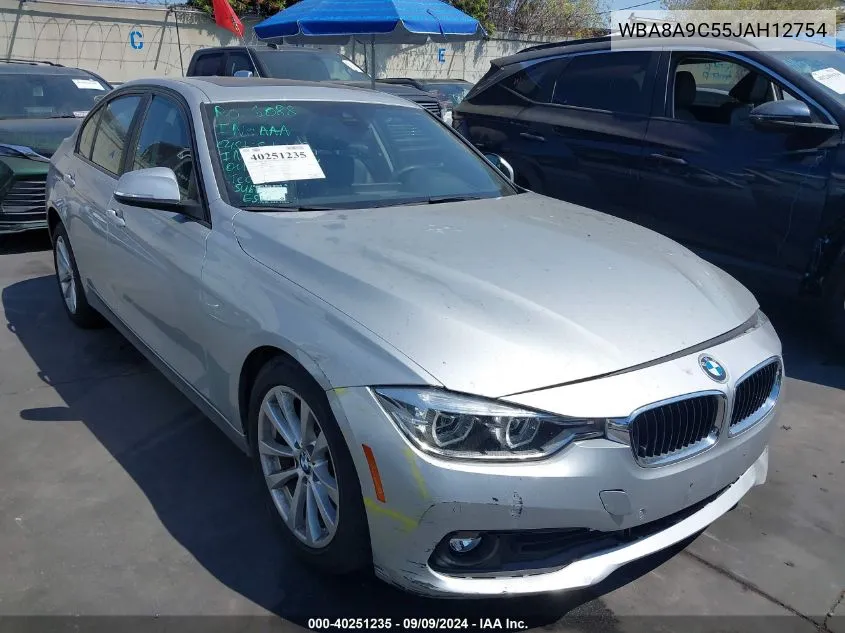 2018 BMW 320I VIN: WBA8A9C55JAH12754 Lot: 40251235