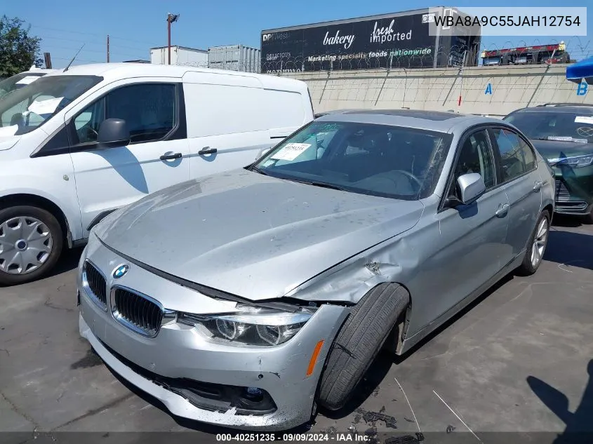 2018 BMW 320I VIN: WBA8A9C55JAH12754 Lot: 40251235