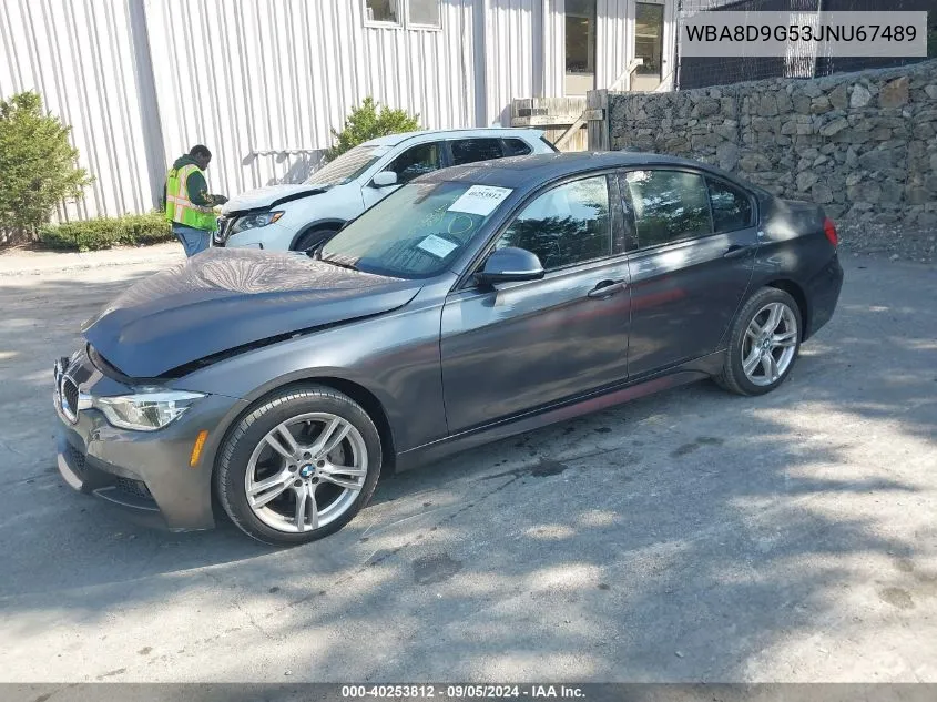 2018 BMW 330I xDrive VIN: WBA8D9G53JNU67489 Lot: 40253812