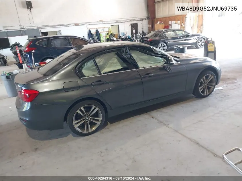 2018 BMW 330I xDrive VIN: WBA8D9G52JNU69735 Lot: 40284316