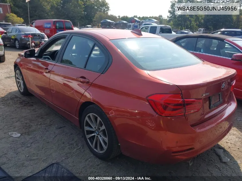 2018 BMW 320 Xi VIN: WBA8E5G50JNU45956 Lot: 40328860