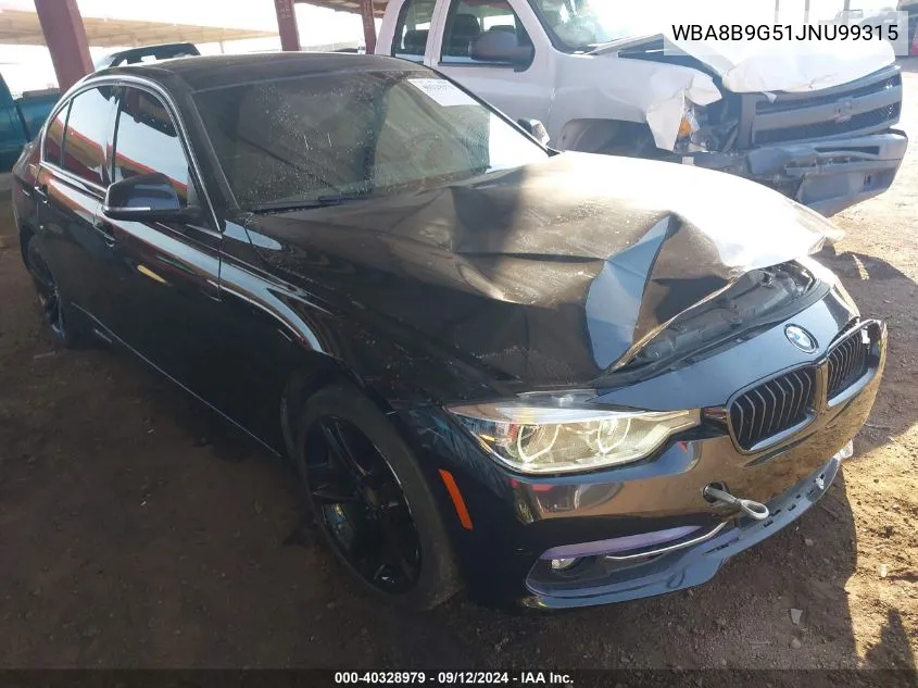 2018 BMW 330 I VIN: WBA8B9G51JNU99315 Lot: 40328979