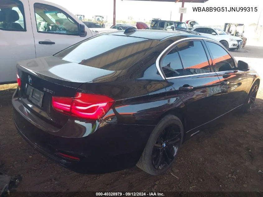 2018 BMW 330 I VIN: WBA8B9G51JNU99315 Lot: 40328979