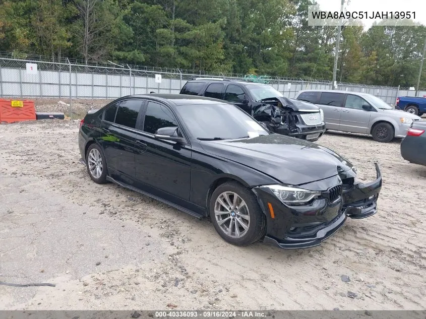 2018 BMW 320I VIN: WBA8A9C51JAH13951 Lot: 40336093