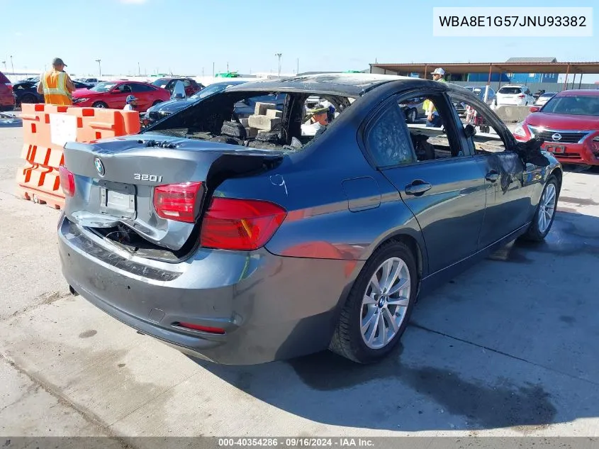 2018 BMW 320 I VIN: WBA8E1G57JNU93382 Lot: 40354286