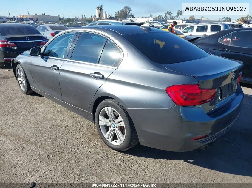 2018 BMW 330I VIN: WBA8B9G53JNU96027 Lot: 40849722