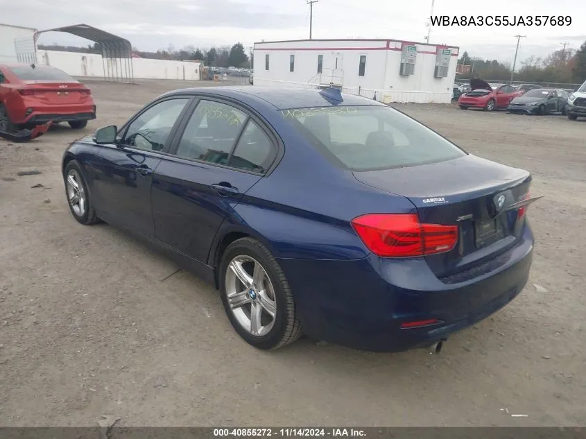 2018 BMW 320I xDrive VIN: WBA8A3C55JA357689 Lot: 40855272