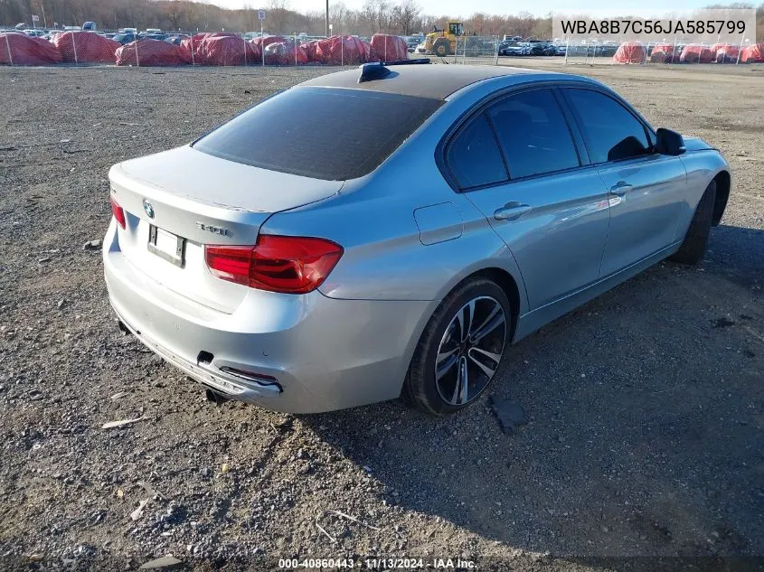 2018 BMW 340I xDrive VIN: WBA8B7C56JA585799 Lot: 40860443