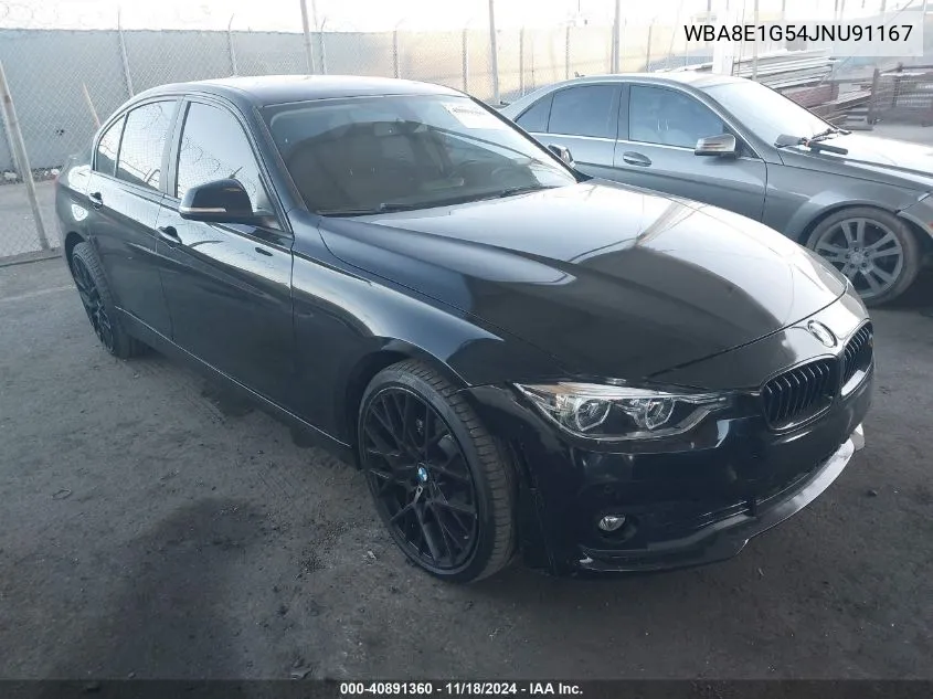 2018 BMW 320I VIN: WBA8E1G54JNU91167 Lot: 40891360