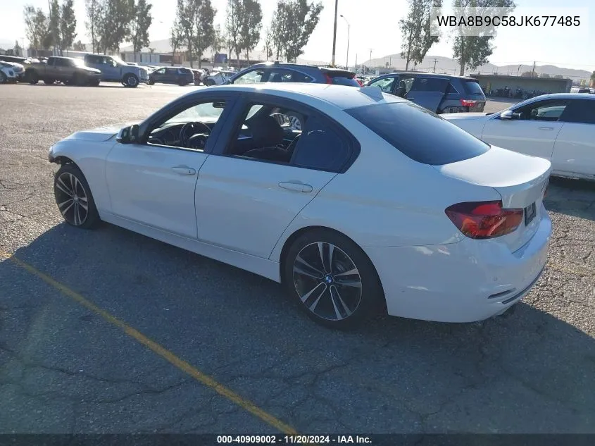 2018 BMW 330I VIN: WBA8B9C58JK677485 Lot: 40909002