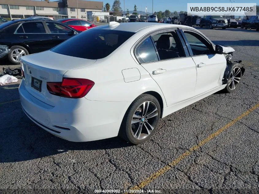 2018 BMW 330I VIN: WBA8B9C58JK677485 Lot: 40909002