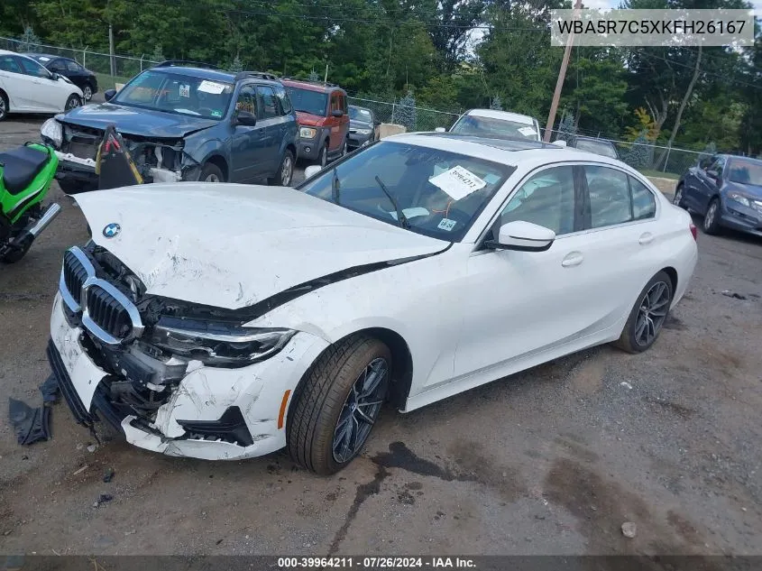 2019 BMW 330I xDrive VIN: WBA5R7C5XKFH26167 Lot: 39964211