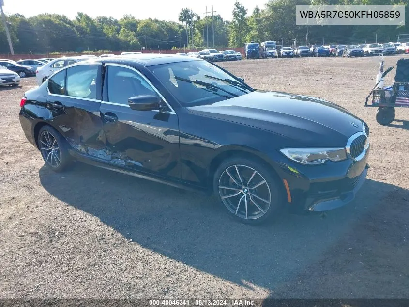 2019 BMW 330I xDrive VIN: WBA5R7C50KFH05859 Lot: 40046341