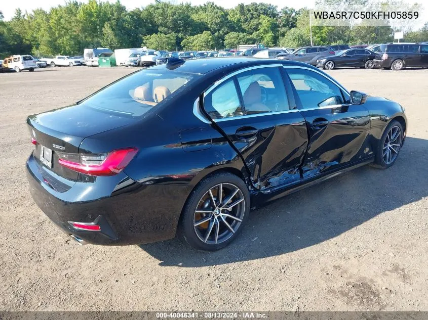 2019 BMW 330I xDrive VIN: WBA5R7C50KFH05859 Lot: 40046341