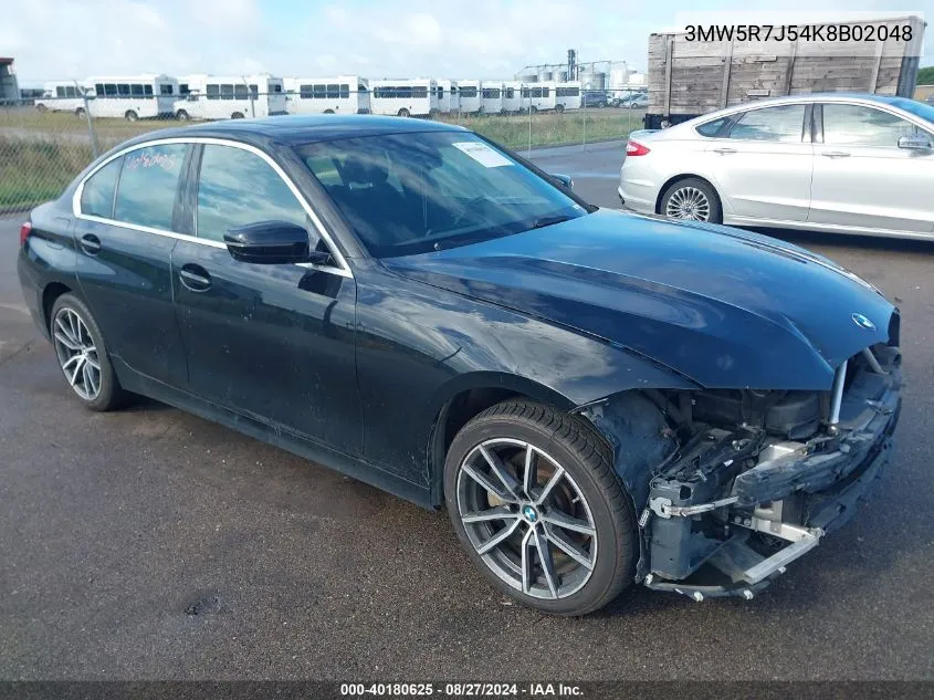 3MW5R7J54K8B02048 2019 BMW 330I xDrive