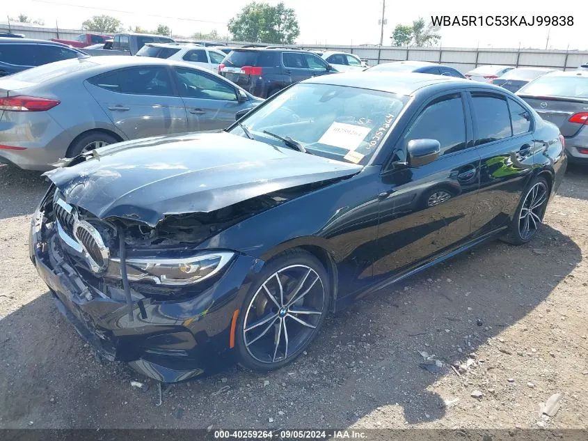 2019 BMW 330I VIN: WBA5R1C53KAJ99838 Lot: 40259264