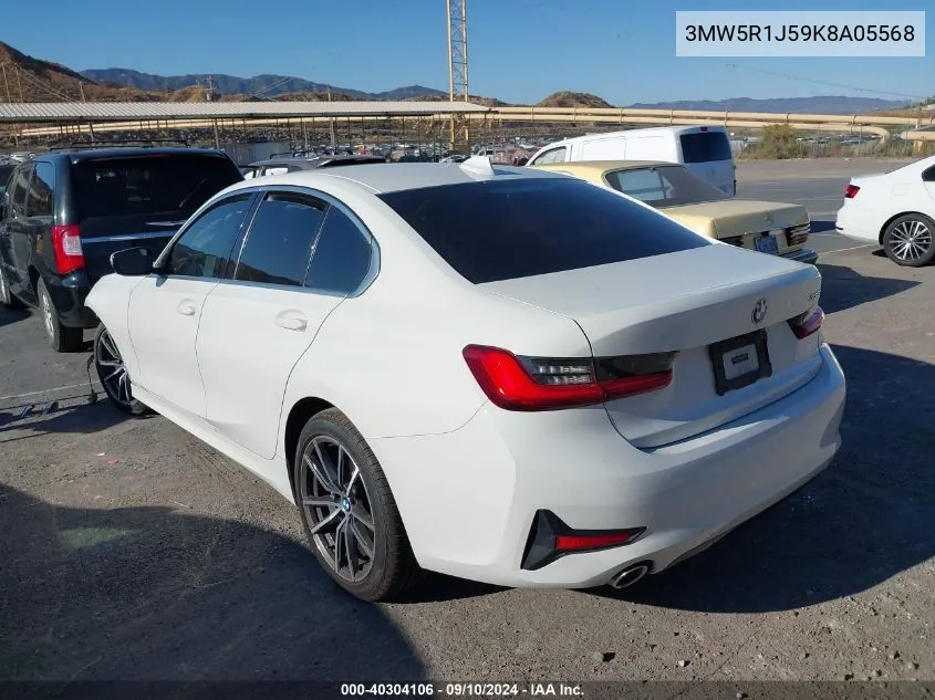 2019 BMW 330I VIN: 3MW5R1J59K8A05568 Lot: 40304106