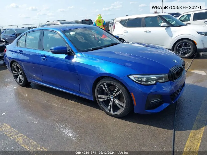 2019 BMW 330I xDrive VIN: WBA5R7C56KFH20270 Lot: 40341971